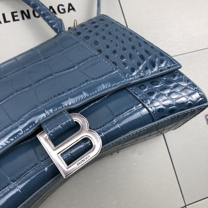 Balenciaga Women's Hourglass Xs Handbag in Blue