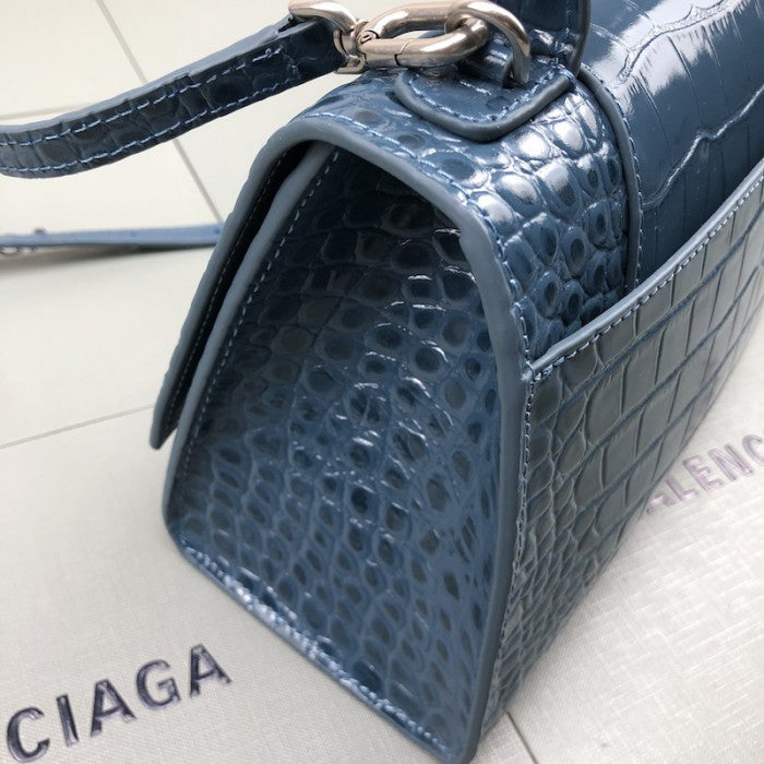 Balenciaga Women's Hourglass Xs Handbag in Blue