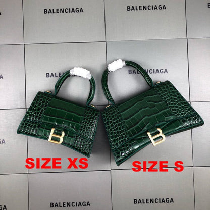 Balenciaga Women's Hourglass Xs Handbag in Green