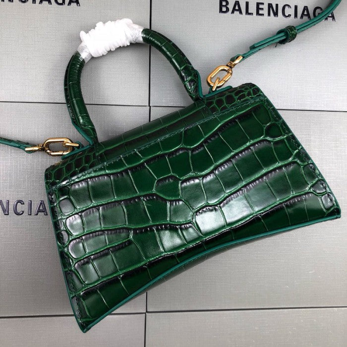 Balenciaga Women's Hourglass Xs Handbag in Green