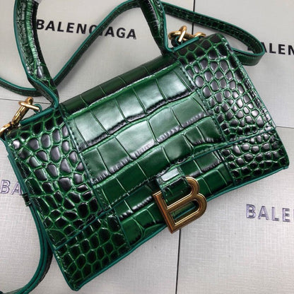 Balenciaga Women's Hourglass Xs Handbag in Green