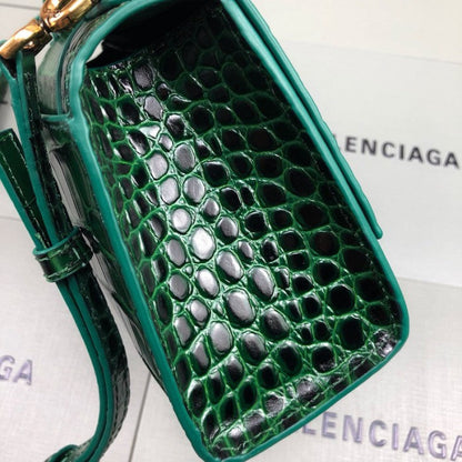 Balenciaga Women's Hourglass Xs Handbag in Green