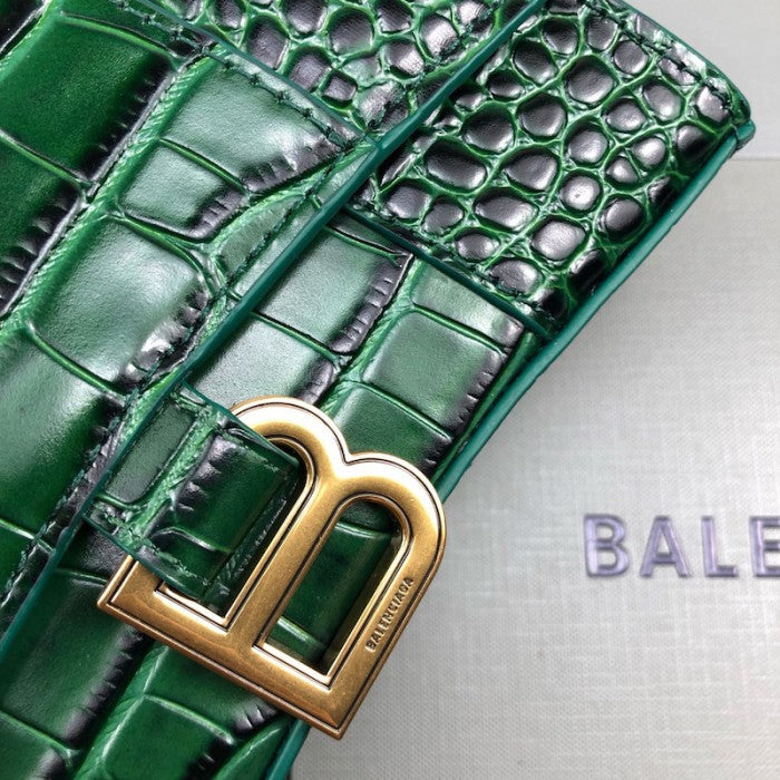 Balenciaga Women's Hourglass Xs Handbag in Green