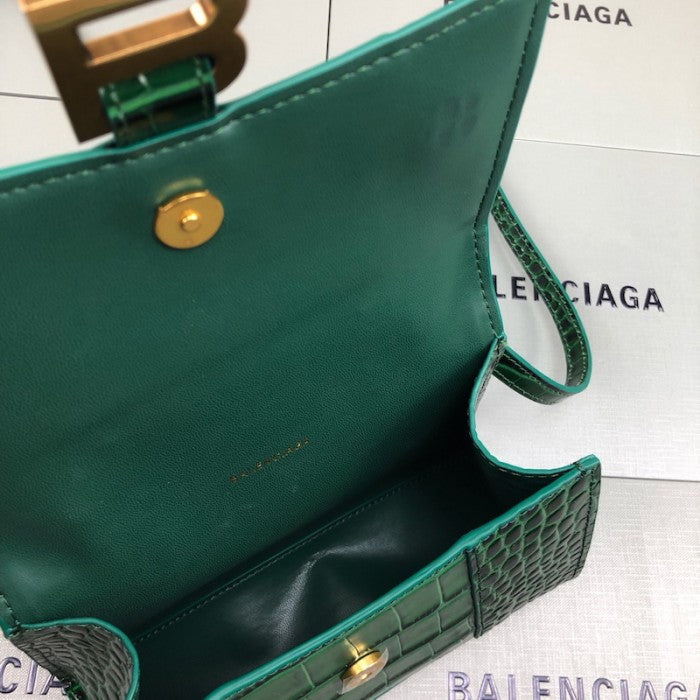 Balenciaga Women's Hourglass Xs Handbag in Green