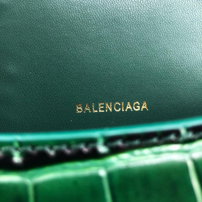 Balenciaga Women's Hourglass Xs Handbag in Green