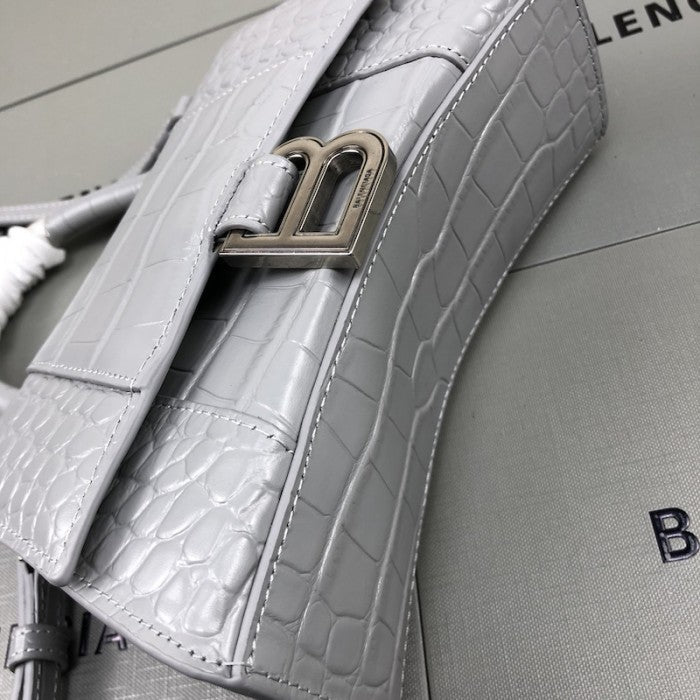 Balenciaga Women's Hourglass Xs Handbag in Grey