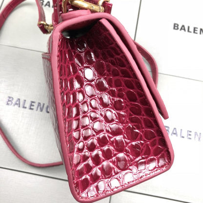 Balenciaga Women's Hourglass Xs Handbag in Bright Red