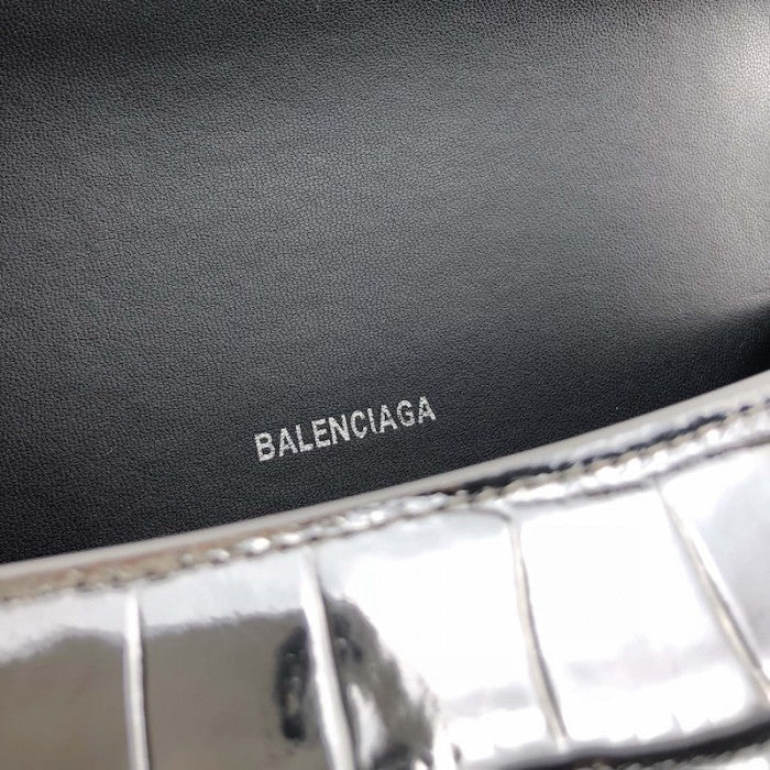 Balenciaga Women's Hourglass Xs Handbag in Silver