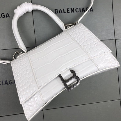 Balenciaga Women's Hourglass Xs Handbag in White