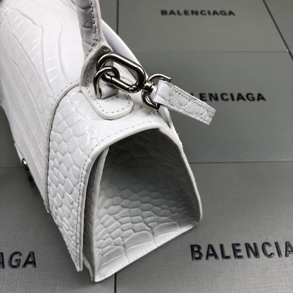 Balenciaga Women's Hourglass Xs Handbag in White