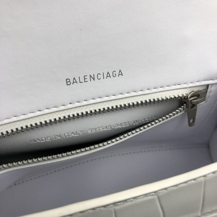 Balenciaga Women's Hourglass Xs Handbag in White