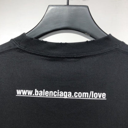 Balenciaga I Love U Medium Fit T shirt Black