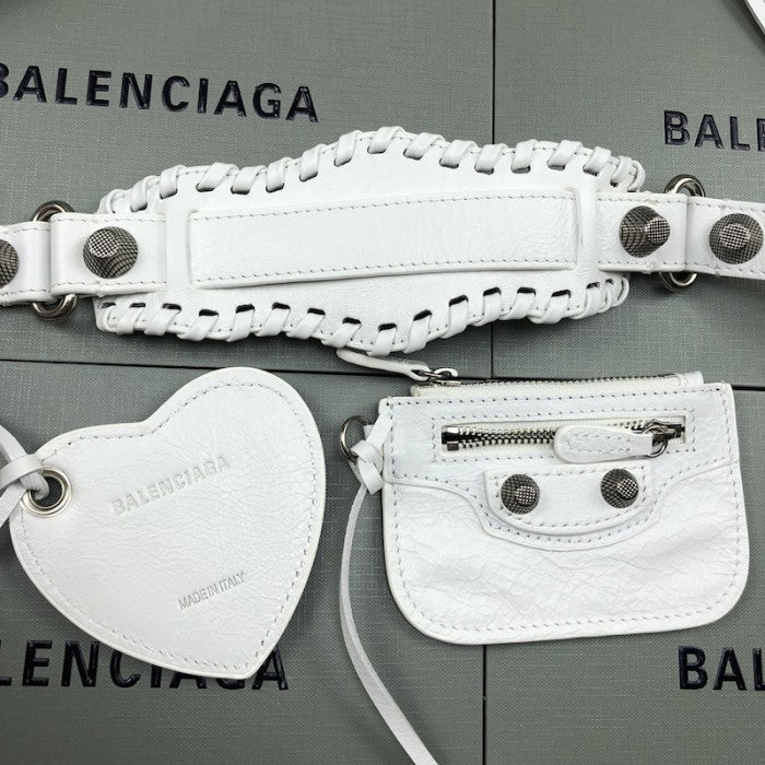 Balenciaga Women's Le Cagole Xs Shoulder Bag in White