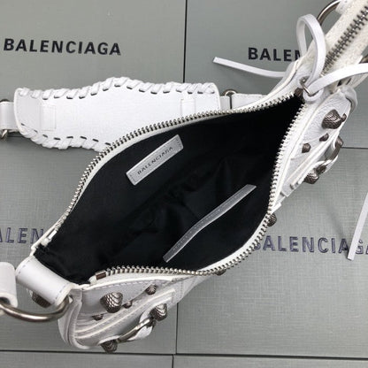 Balenciaga Women's Le Cagole Xs Shoulder Bag in White