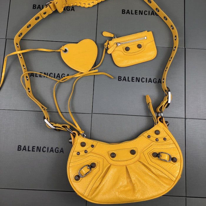 Balenciaga Women's Le Cagole Xs Shoulder Bag in Yellow