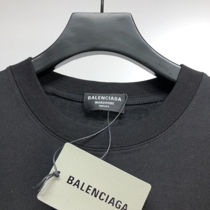 Balenciaga Lion S Laurel Large Fit T-shirt Black