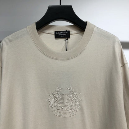 Balenciaga Lion S Laurel Large Fit T-shirt Grey