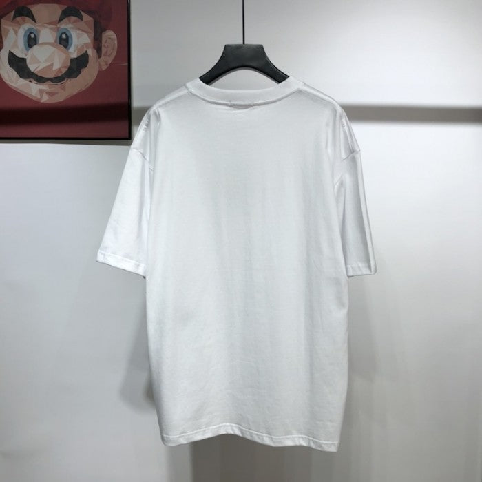 Balenciaga Lion S Laurel Large Fit T-shirt White