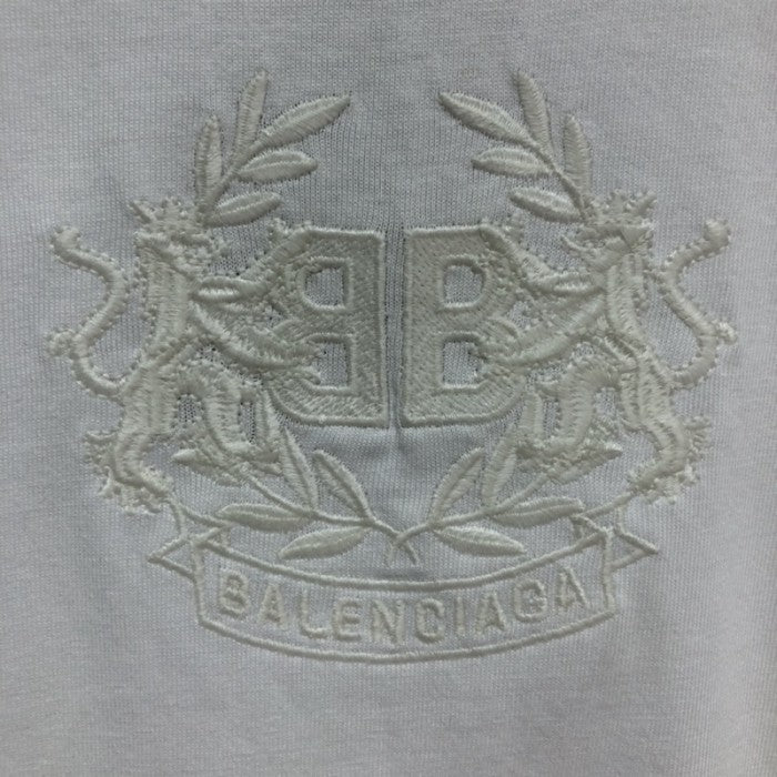 Balenciaga Lion S Laurel Large Fit T-shirt White