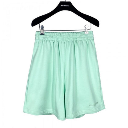 Balenciaga Logo Medium Fit Short Green