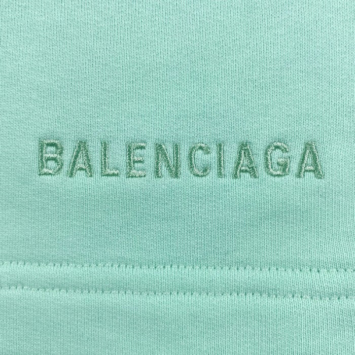 Balenciaga Logo Medium Fit Short Green