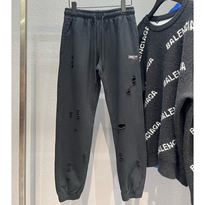 Balenciaga Men's Political Campaign Jogging Trousers in Black