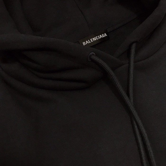 Balenciaga Print Hoodies Black