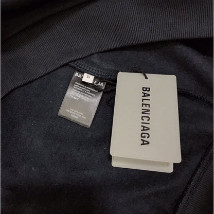 Balenciaga Print Hoodies Black