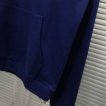 Balenciaga Print Hoodies Blue