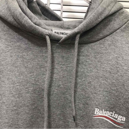 Balenciaga Print Hoodies Grey