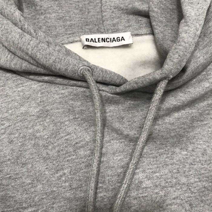 Balenciaga Print Hoodies Grey