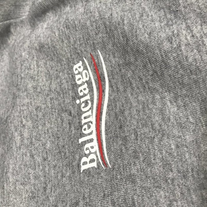 Balenciaga Print Hoodies Grey