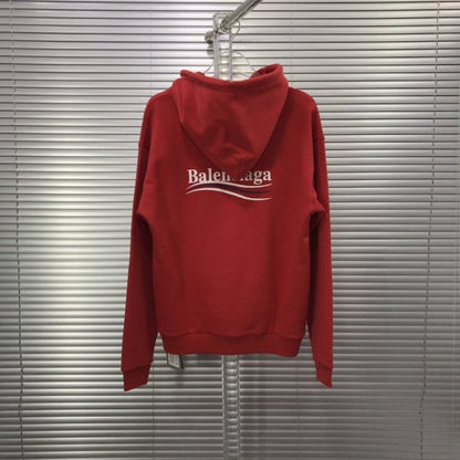 Balenciaga Print Hoodies Red