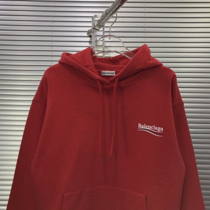 Balenciaga Print Hoodies Red