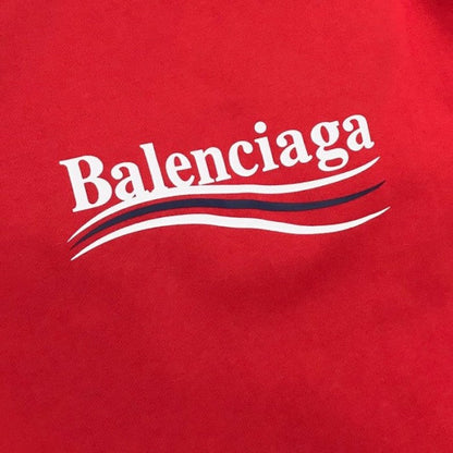 Balenciaga Print Hoodies Red