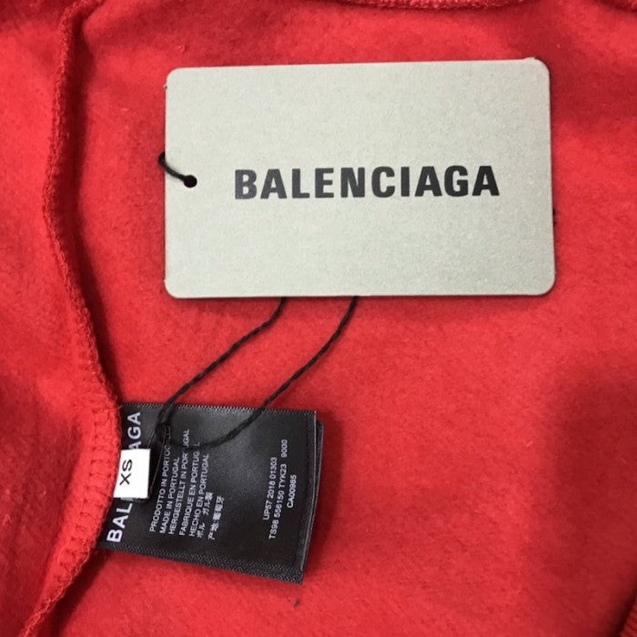 Balenciaga Print Hoodies Red