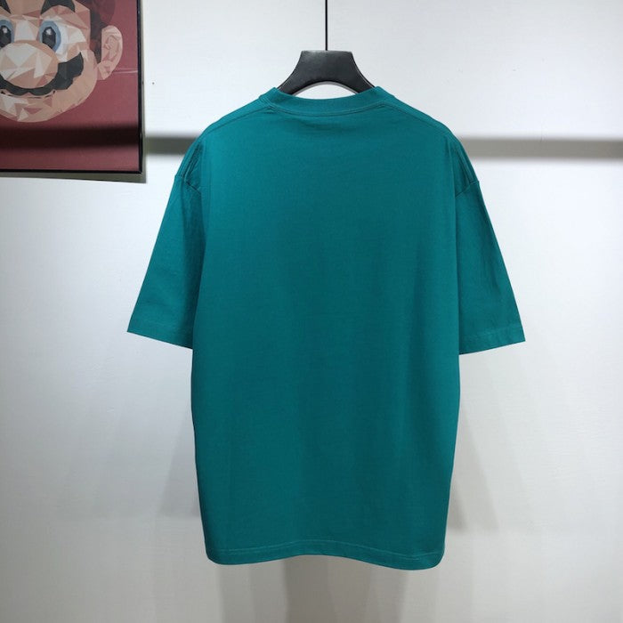 Balenciaga Real Balenciaga Medium Fit T shirt Blue