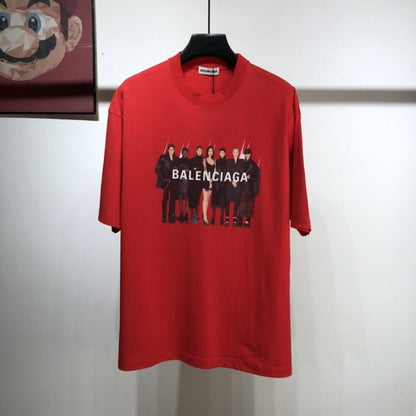 Balenciaga Real Balenciaga Medium Fit T shirt Red