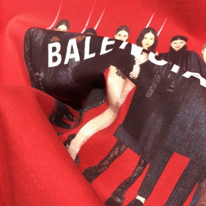 Balenciaga Real Balenciaga Medium Fit T shirt Red