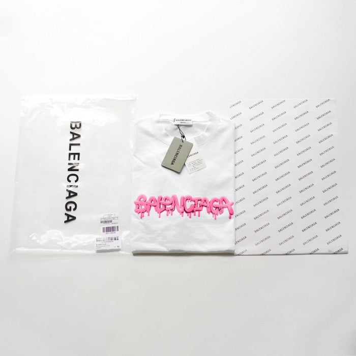 Balenciaga Slime T-shirt Medium Fit in White