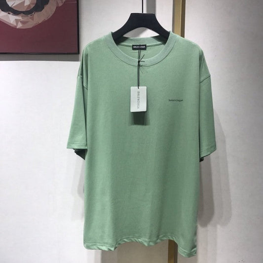 Balenciaga Oversized Small Logo T-shirt Green