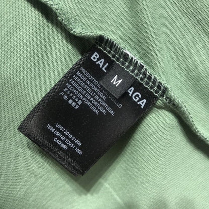 Balenciaga Oversized Small Logo T-shirt Green