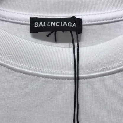 Balenciaga Oversized Small Logo T-shirt White