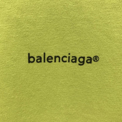 Balenciaga Oversized Small Logo T-shirt Yellow