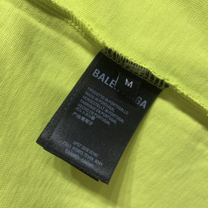 Balenciaga Oversized Small Logo T-shirt Yellow