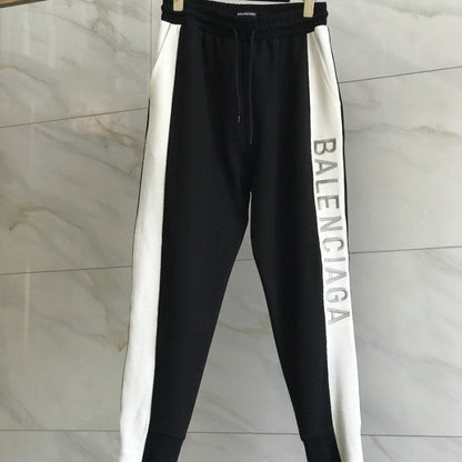 Balenciaga Stripe Tracksuit Pants Black