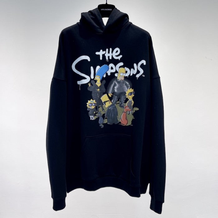 Balenciaga The Simpsons Tm & آ© 20th Television Hoodie Wide Fit in Black