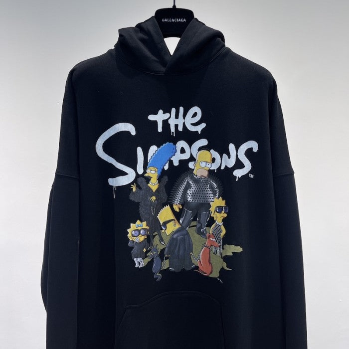 Balenciaga The Simpsons Tm & آ© 20th Television Hoodie Wide Fit in Black