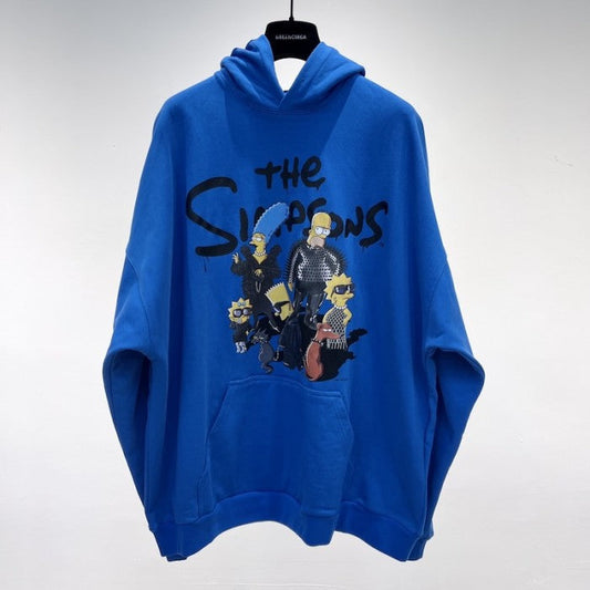 Balenciaga The Simpsons Tm & آ© 20th Television Hoodie Wide Fit in Blue