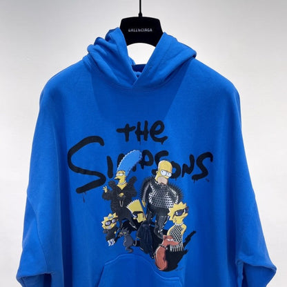 Balenciaga The Simpsons Tm & آ© 20th Television Hoodie Wide Fit in Blue